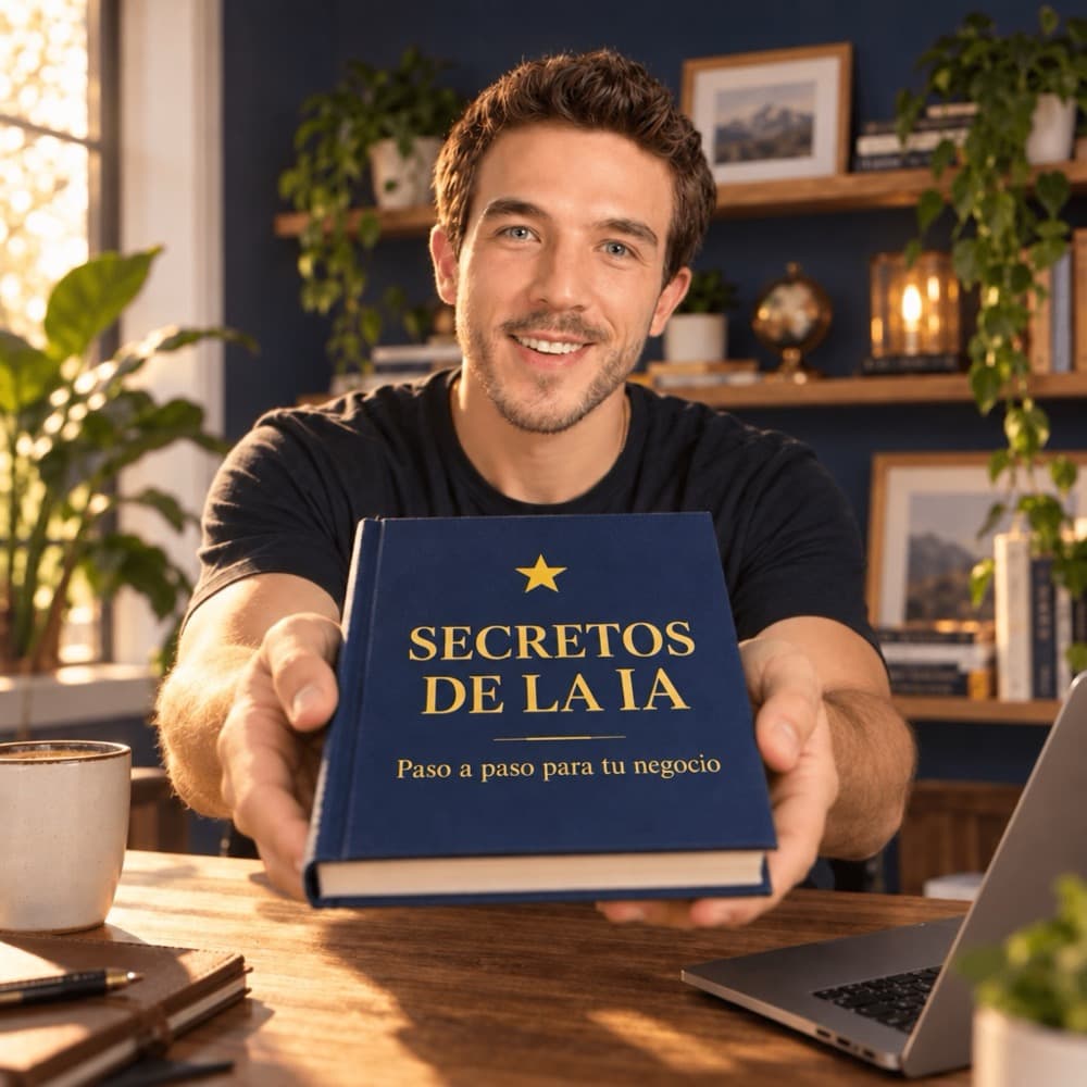 Luis René entregando su libro paso a paso